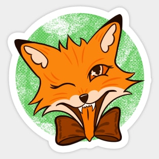 Classic Halloween fox II Sticker